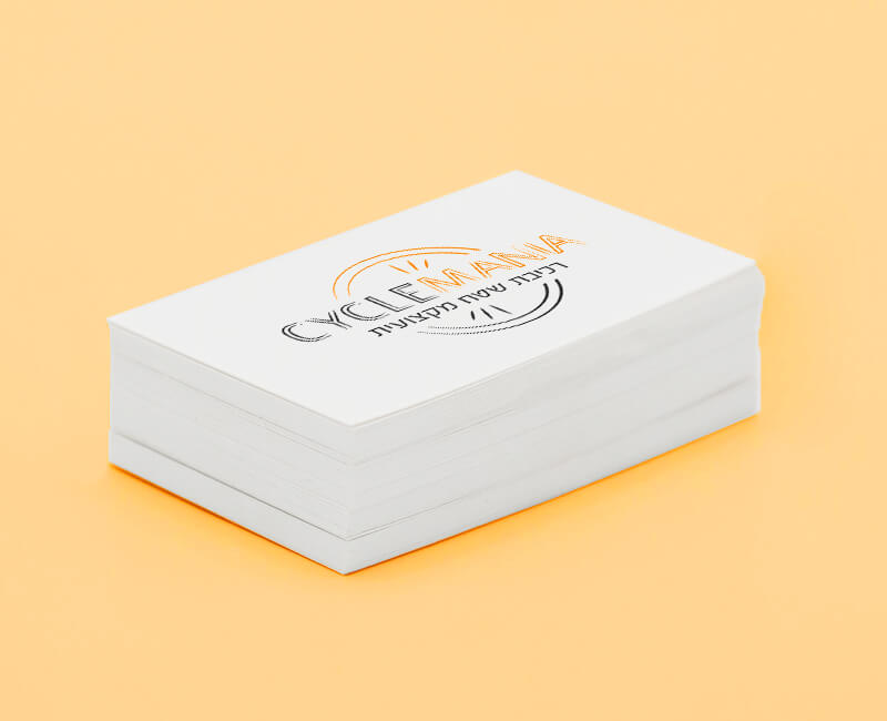 Logo cycleMania on business card