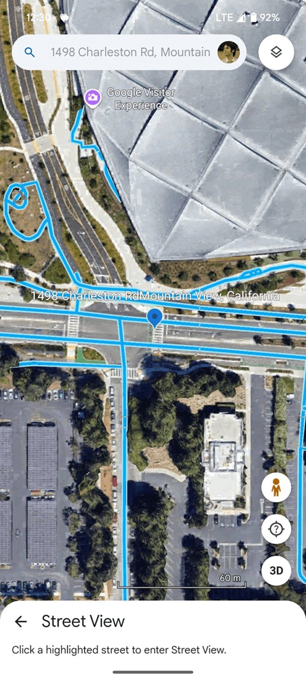 Google Earth Street View - Mobile App